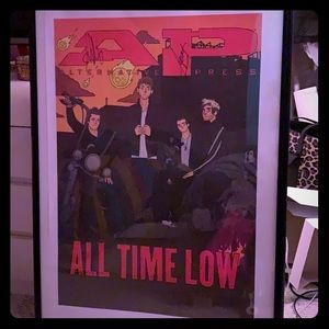 Signed All Time Low poster